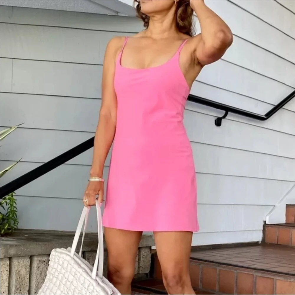 Abercrombie & Fitch Women’s Traveler Mini Dress Size XXL Tall Pink Color - Picture 6 of 6